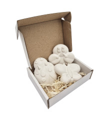 Гіпсові фігурки для декорування "Чарівні комахи" gips005, 3 фігурки