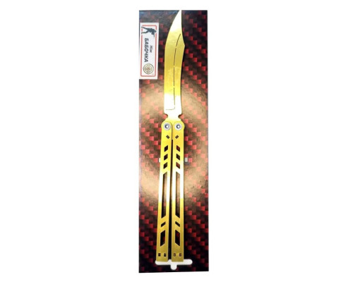 Нож деревянный сувенирный "SO-2 БАБОЧКА LEGASY ЗОЛОТО" SO2BAL-G