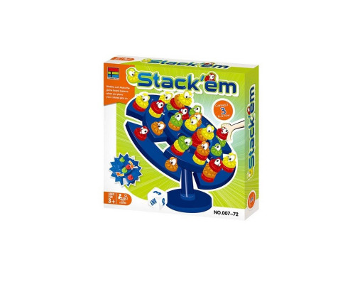 Настольная игра "Stackem" 007-72 фишки трех цветов