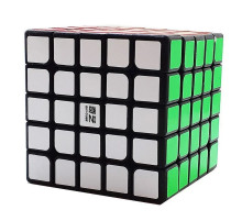 Головоломка Кубик Рубіка QiYi MofangGe 159black 5х5 з наклейками