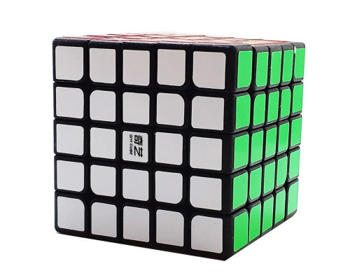 Головоломка Кубик Рубіка QiYi MofangGe 159black 5х5 з наклейками