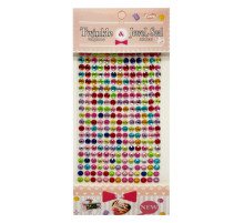 Наклейки декоративные "Стразы" F39 на планшетке 260 шт