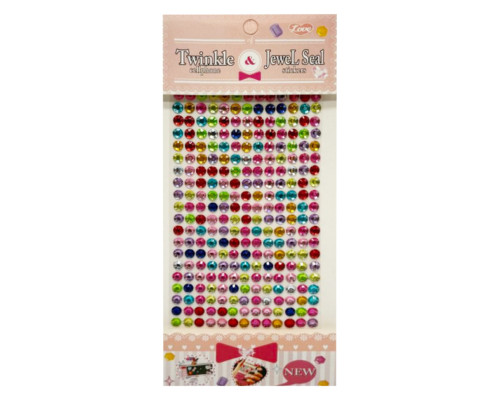 Наклейки декоративні "Стрази" F39 на планшеті 260 шт