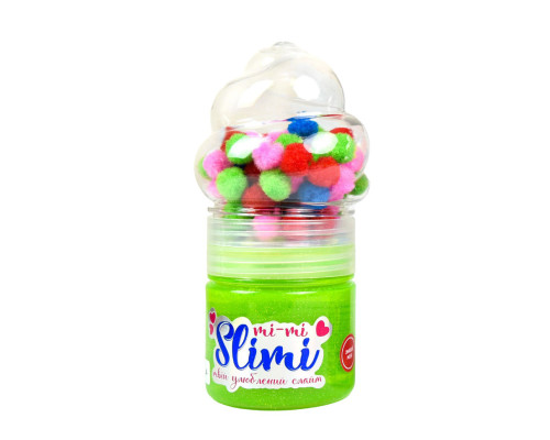 Іграшка-антистрес Слайм Mi-mi Slimi 71827ST(Green), з помпонами