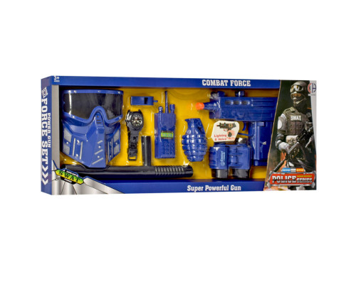 Ігровий набір зі зброєю "Поліціянт" CH633B маска, автомат, звукові та світлові ефекти