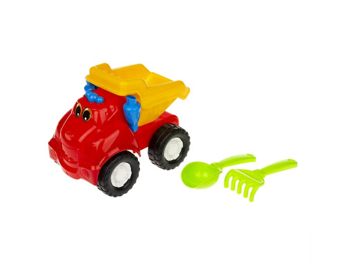 Пісочний набір Самоскид "Смайл" №1 Colorplast 0121  Червоний