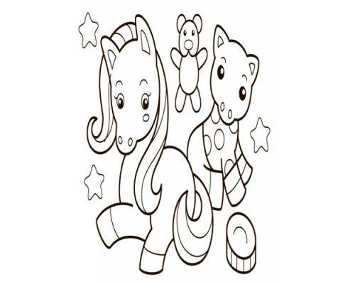 Дитяча водна розмальовка: Іграшки 734011, 8 сторінок