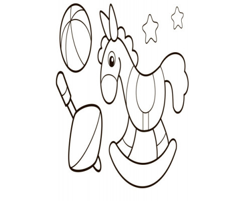 Дитяча водна розмальовка: Іграшки 734011, 8 сторінок