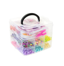 Набор для плетения украшений 330-147 трехэтажный бокс, бисер, бусины