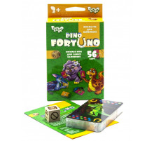 Дитяча розвиваюча настільна гра "Dino Fortuno" UF-05-01, 56 карток