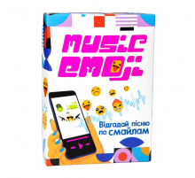 Настольная карточная игра "Music Emoji" Strateg 30249 на украинском языке