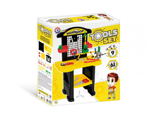 Ігровий набір інструментів на стійці 5064TXK, 61 елемент