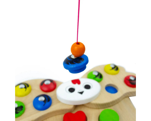 Деревянная развивающая игра "Магнитный сортер Квочка" 900637