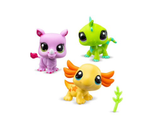 Игровой набор "Настроение дикой природы" Littlest Pet Shop 00557 аксессуары и 3 фигурки