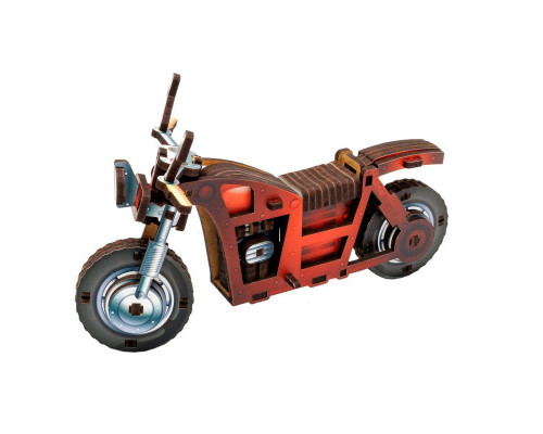 Детский деревянный 3D конструктор "Турбо байк" Puz-00961, 91 деталь