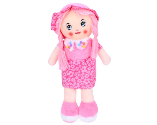 Дитяча іграшкова лялька FG240408152A-1(Pink) 38 см, м'яка набивна, петелька