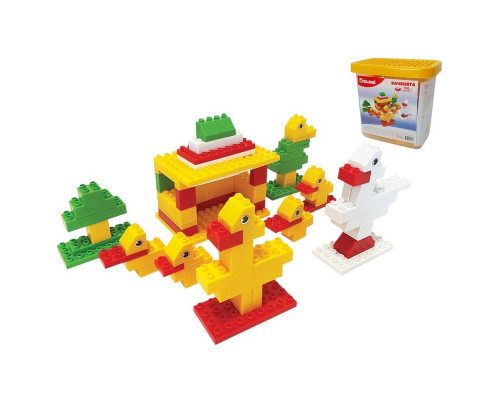 Конструктор "Каченята" 013888/11 в пластиковому боксі, 108 деталей