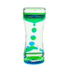 Пісочний годинник XX-3(Blue) блакитний, з гелевою рідиною, 13,5 см