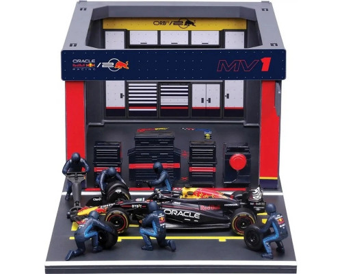 Ігровий набір Формула-1 "Pit Pass Oracle red bull racing" Bburago 18-38453 (#1)