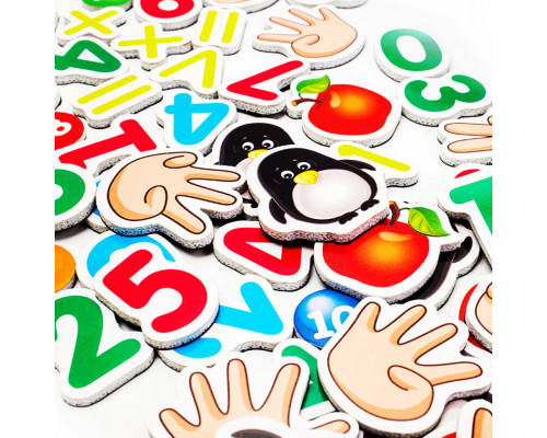 Детская настольная игра "Математика магнитная с доской" VT5412-02 цифры на магнитах