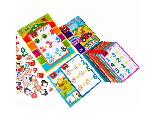 Детская настольная игра "Математика магнитная с доской" VT5412-02 цифры на магнитах