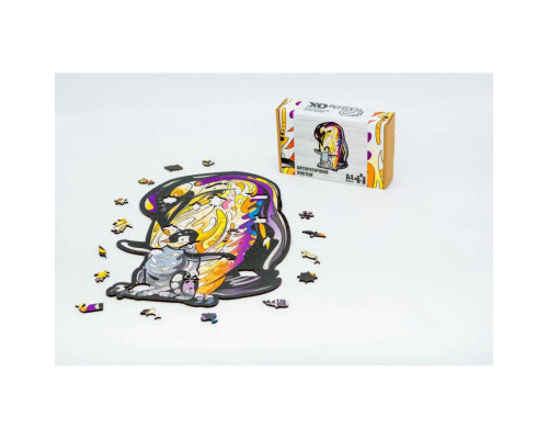 Фигурный деревянный пазл A4 Антарктический пингвин PuzA4-00756, 78 деталей