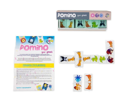 Детская настольная игра "Домино Limited edition" 30737, 28 карточек