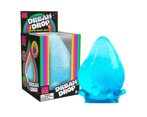 Игрушка-антистресс Капля релакса NeeDoh DRDND(Blue) с подставкой