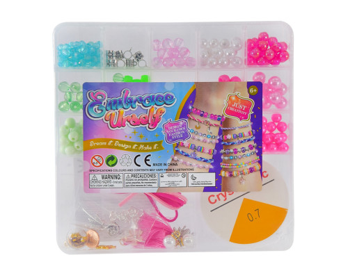Набор для плетения украшений "Embrace urself"  N104-4A бисер, подвески бусины