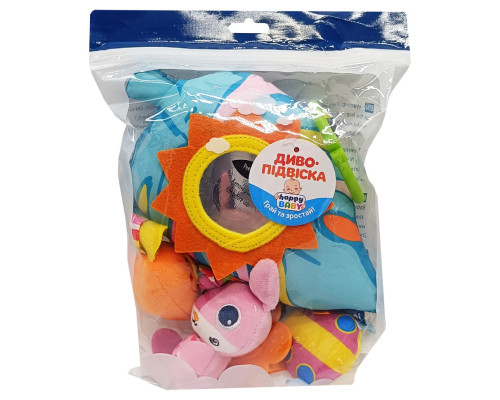 Игрушка-подвеска с прорезывателем «Листочек» rat70-3 животные, погремушка, пищалка