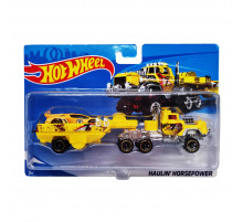 Детский игровой набор машинок T-P771-1(Yellow) с трейлером