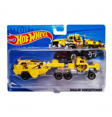 Детский игровой набор машинок T-P771-1(Yellow) с трейлером
