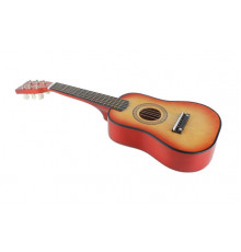 Игрушечная гитара с медиатором M 1369 деревянная  Оранжевый