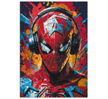 Фігурний пазл з дерева "Людина-павук" PZ013-A4C-AC 75-125 деталей, розмір А4