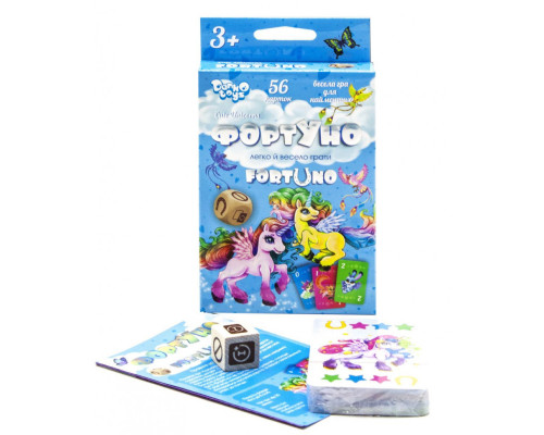 Дитяча розвиваюча настільна гра "ФортУно Cute Unicorns" UF-04-01U укр. мовою