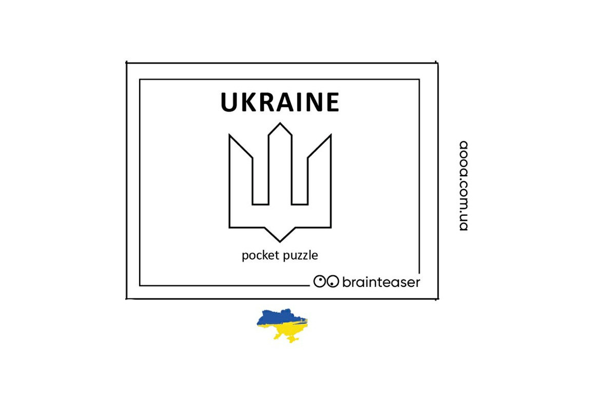 Міні головоломка "Ukraine" Заморочка 9001en Міні головоломка "Ukraine" Заморочка 9001en