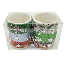 Набор декоративный скотч "Merry Christmas" XM-JD2273-4, 1,5 см x 2 м