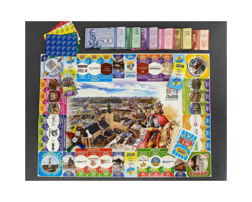 Настільна гра монополія "Львів відкритий для світу" 019958