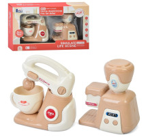 Дитяча побутова техніка "Міксер-Кавоварка" E05 механічний обертовий віночок