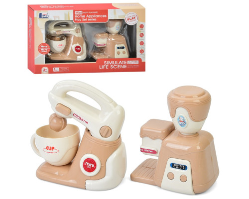 Дитяча побутова техніка "Міксер-Кавоварка" E05 механічний обертовий віночок