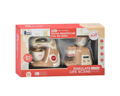 Дитяча побутова техніка "Міксер-Кавоварка" E05 механічний обертовий віночок