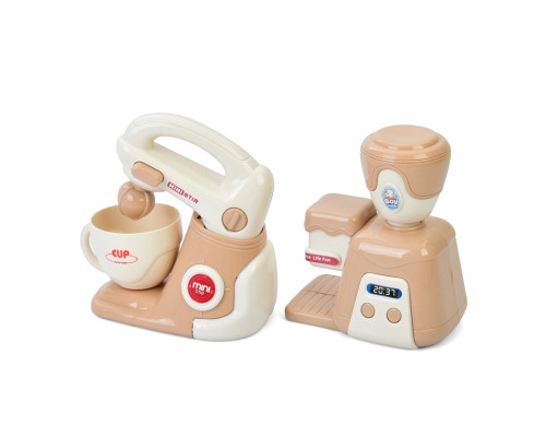 Дитяча побутова техніка "Міксер-Кавоварка" E05 механічний обертовий віночок