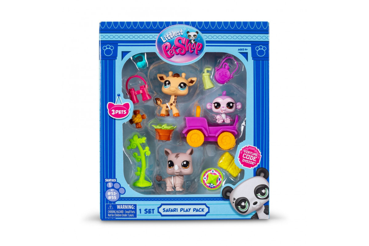 Игровой набор "Сафари" Littlest Pet Shop 00524 аксессуары и 3 фигурки Игровой набор "Сафари" Littlest Pet Shop 00524 аксессуары и 3 фигурки