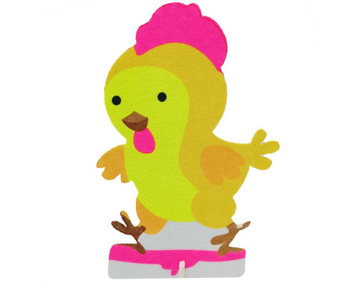 Фетрова сувенірна фігурка на підставці "Курча" 180182