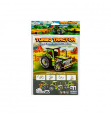 Дитячий дерев'яний 3D конструктор "Tурбо трактор" Puz-00960, 71 деталь