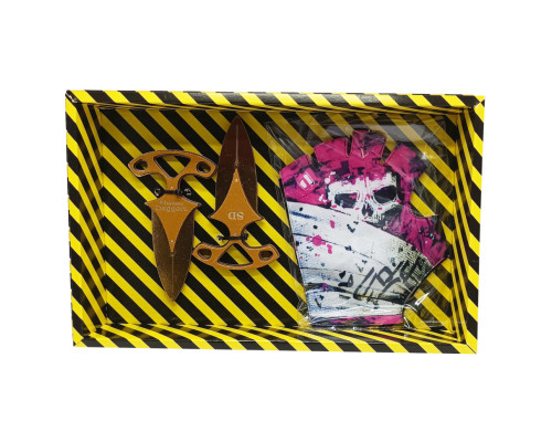 Сувенирные ножи деревянные набор BOX "GOLD Daggers" GDAG-B