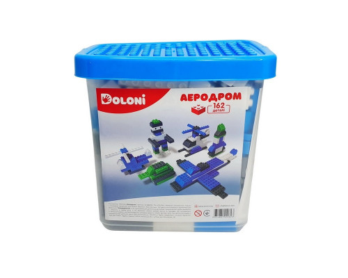 Конструктор "Аеродром" 013888/09 в пластиковому боксі, 162 деталі