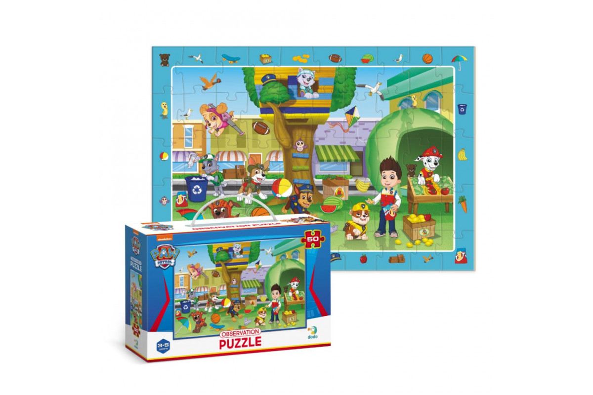 Пазл обсервационный "Paw Patrol Летние развлечения" 200464, 50 элементов Пазл обсервационный "Paw Patrol Летние развлечения" 200464, 50 элементов