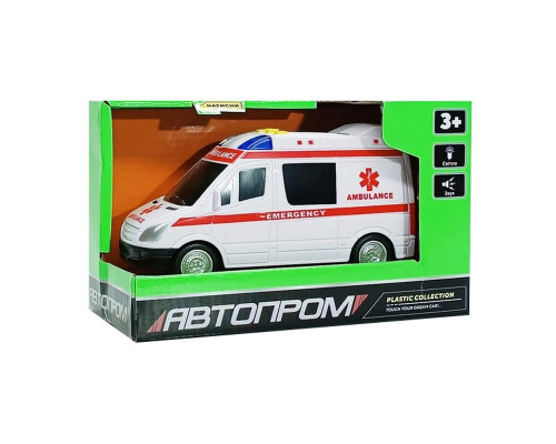 Дитяча автомодель "Швидка допомога" 7994, 17х7 см, звукові та світлові ефекти