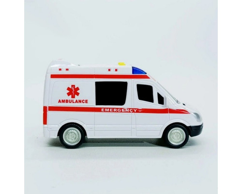 Дитяча автомодель "Швидка допомога" 7994, 17х7 см, звукові та світлові ефекти